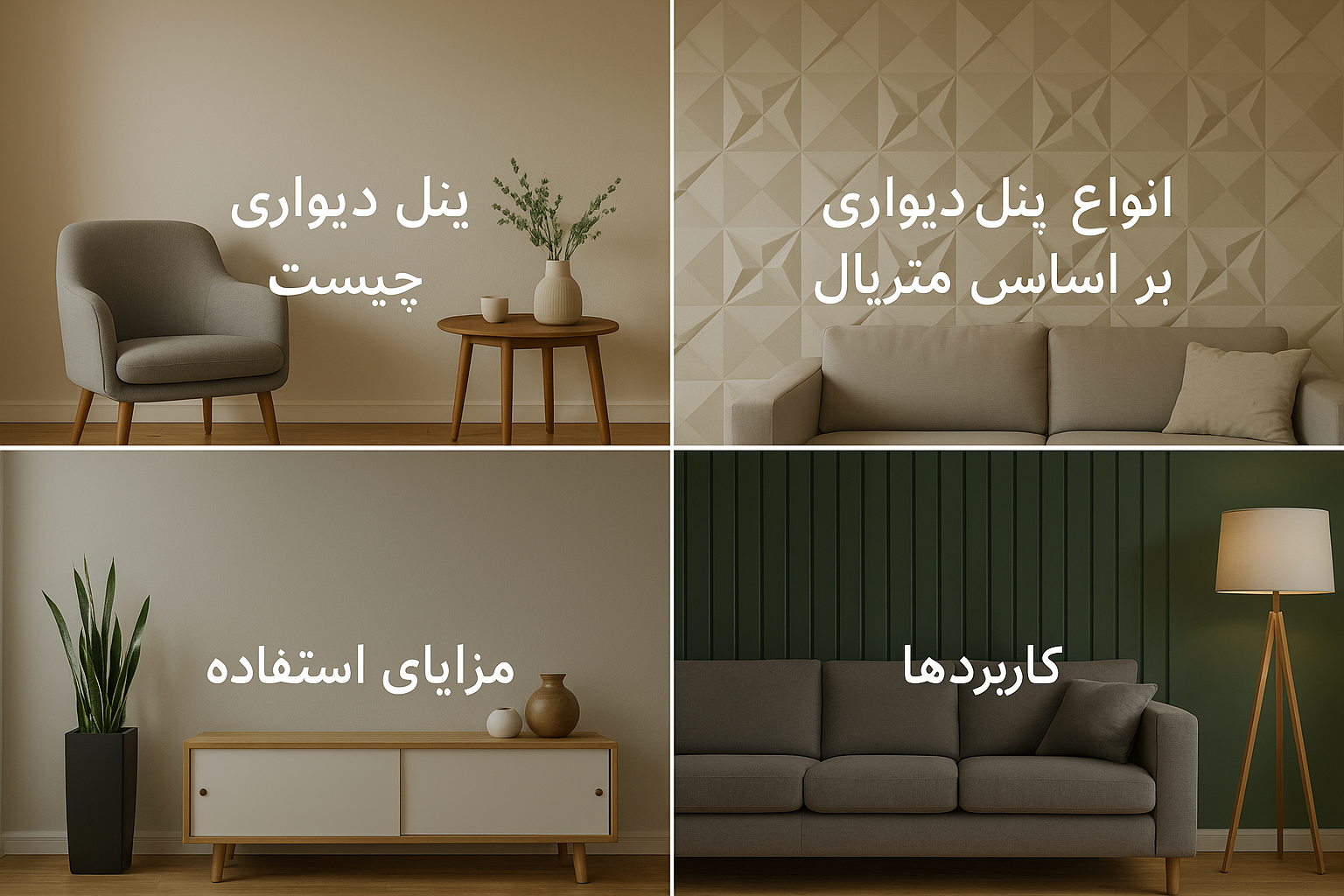پنل دیواری؛ انتخابی مدرن برای دکوراسیون داخلی شما